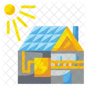 Solarhaus Solar Zuhause Symbol