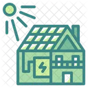 Solarhaus Solar Zuhause Symbol