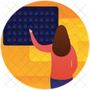 Geschaft Geschaftsreise Solarpanel Icon