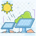 Solarpanel Solarenergie Solarstrom Symbol