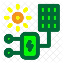 Solarmodul Elektrisches Panel Installation Symbol