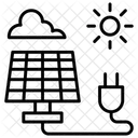 Solarpanel Solarenergie Solarstrom Symbol