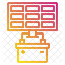 Batterie Solarpanel Strom Und Energie Icon