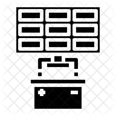 Batterie Solarpanel Strom Und Energie Icon