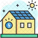 Solarpanel-Haus  Icon