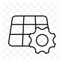 Solarpanel Settings Symbol