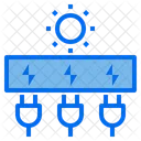 Solarstrom Strom Und Energie Technologie Symbol