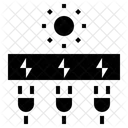Solarstrom Strom Und Energie Technologie Symbol