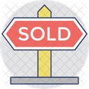 Sold Signpost Out Icon