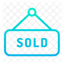 Home Sold House Sold Sold Signboard Icon