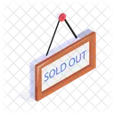 Sold Sold Out Hanging Icon