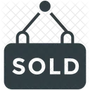 Sold Sign Hanging Icon