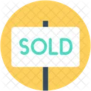 Sold Signboard Hanging Icon