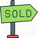 Sold Board Sale Icon