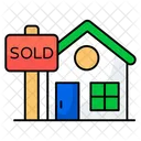 Sold Board Roadboard Signboard Icon