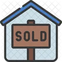 Sold Home Sold Property House Sell Icon