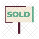 Sold house signboard real estate  Icon