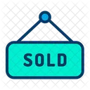 Home Sold House Sold Sold Signboard Icon