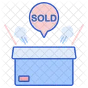 Sold Out Sold Parcel Icon