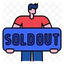 Sold Out Sale Advertising Icon