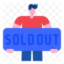 Sold Out Sale Advertising Icon