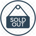 Sold Out Stock Board Icon