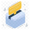 Sold Out Product Sold Out Parcel Package Icon