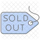 Sold Out Tag Lineal Color Icon Icon