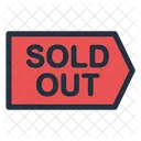 Sold Out Tag Sold Out Hanging Board Icon