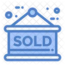 Sold Sign Sold Board Hanging Board Icon