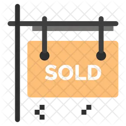 Sold Sign  Icon