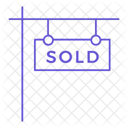 Sold sign  Icon