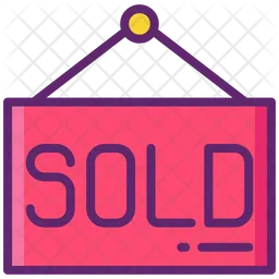 Sold Sign  Icon