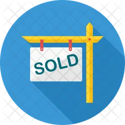 Sold sign board  Icon