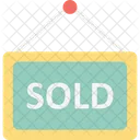 Sold Sign Board Sold Hanging Sign Icon