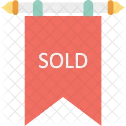 Sold Sign Board  Icon