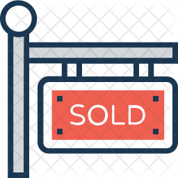 Sold signboard Icon