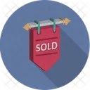 Sold Signboard Sold Hanging Sign Icon