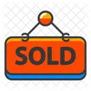 Sold Sign Signboard Icon