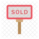 Sold Signboard Sold Board Signboard Icon