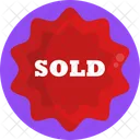 Sold Tag Sold Label Sold Signboard Icon