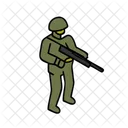 Soldado Combate Militar Icon