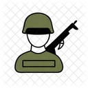 Soldado Combate Militar Icon