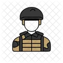 Soldado Combate Militar Icon