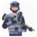 Escopeta Policia Swat Icono