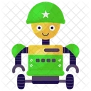 Robot Soldado Robot Guerrero Robot Militar Icono