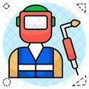 Soldador Mano De Obra Trabajador Icono