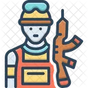 Soldat Combattant Commando Icon