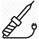 Soldering Iron Black Outline Icon 아이콘