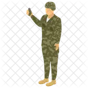 Soldier Military Person Fighter Icon